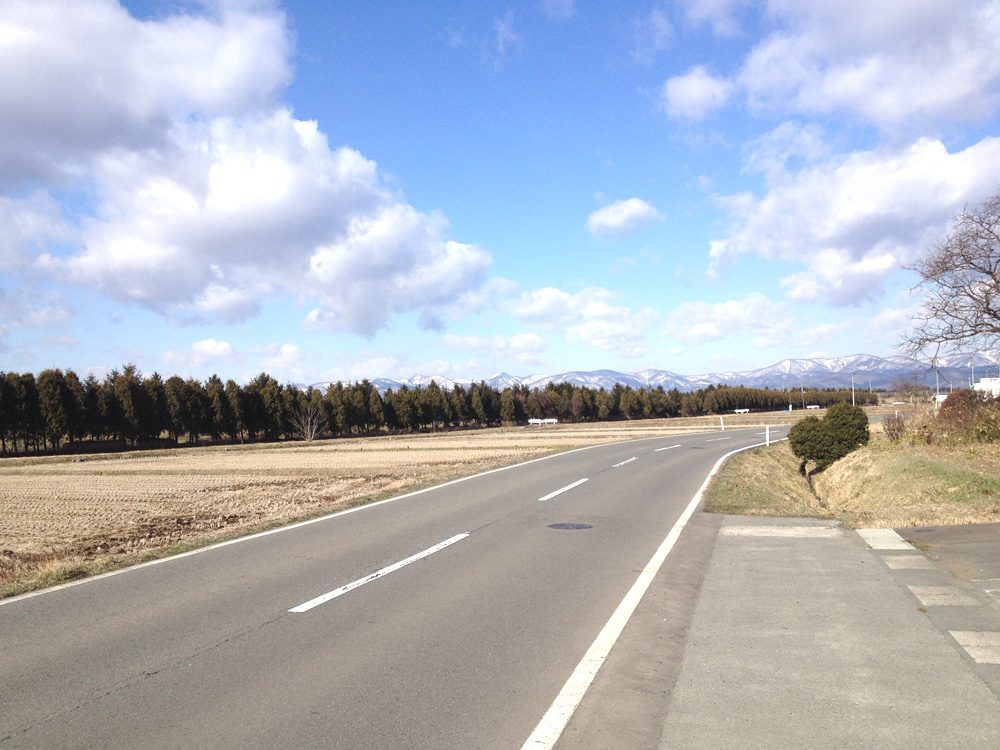 近隣風景。大きな道路沿いにあります